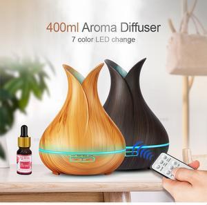 Essential Oil Diffuser - Wood Grained 400ml - RAPBLUE