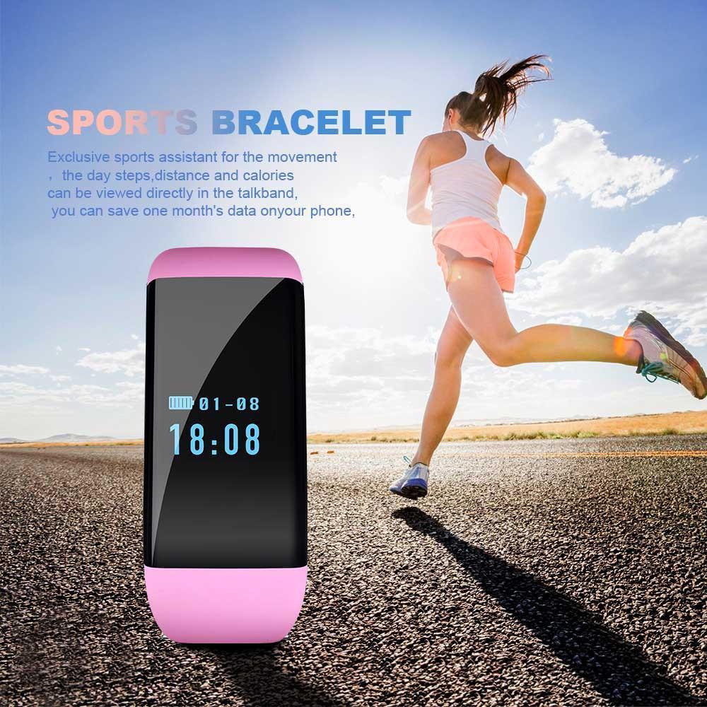 Ultra Light Fashion Smart Watch Fitness Activity Tracker with Pedometer Heart Rate Monitor for IOS Android - RAPBLUE