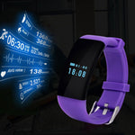 Ultra Light Fashion Smart Watch Fitness Activity Tracker with Pedometer Heart Rate Monitor for IOS Android - RAPBLUE