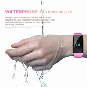 Ultra Light Fashion Smart Watch Fitness Activity Tracker with Pedometer Heart Rate Monitor for IOS Android - RAPBLUE