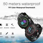 New IP68 Waterproof Smart Watch Bluetooth Heart Rate Monitor Remote Camera Sports Wristband Smartwatch - RAPBLUE