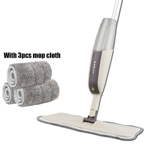 360 Degree Spray Floor Mop with Reusable Microfiber Pads - RAPBLUE