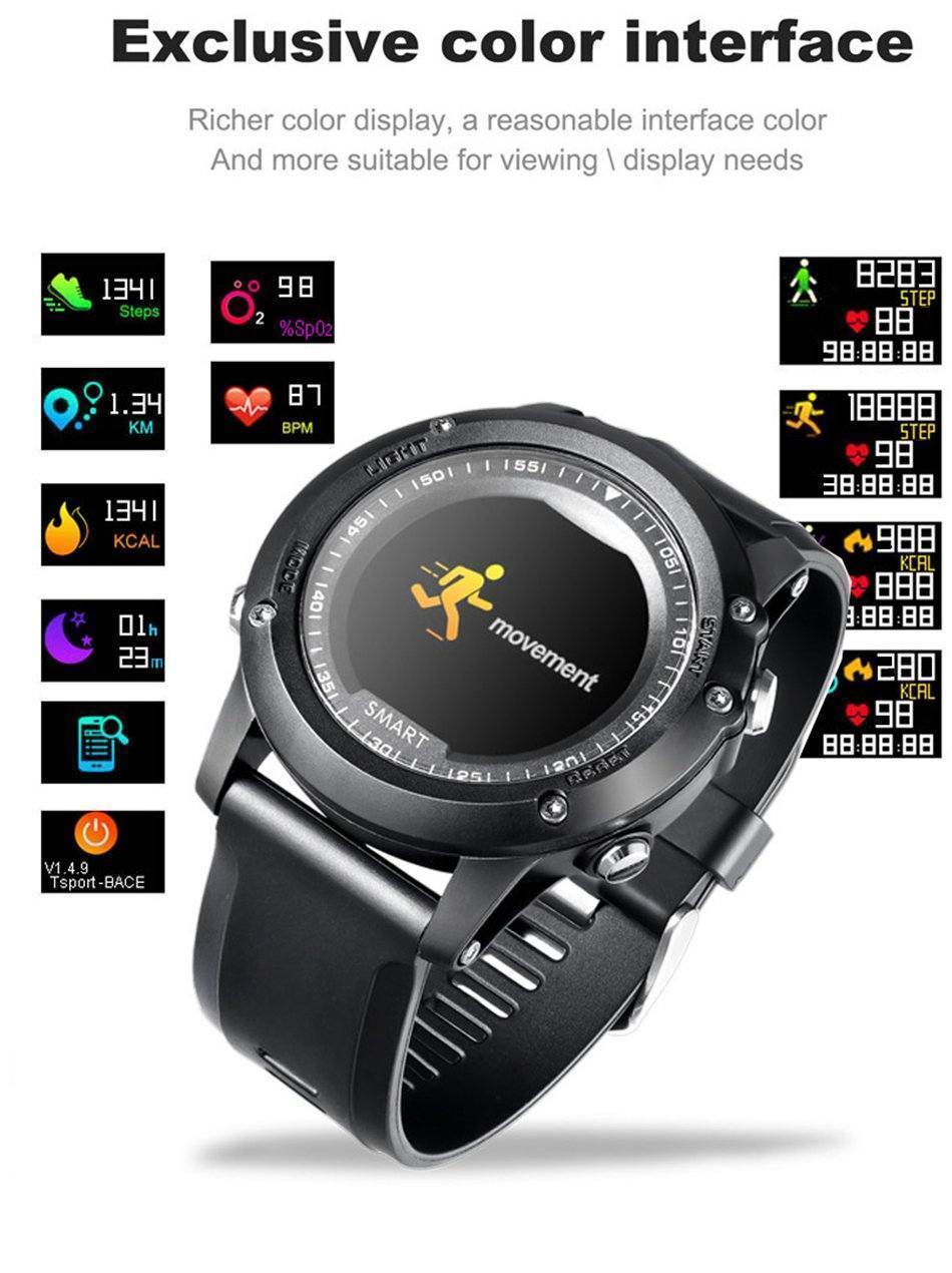 New Smartwatch Android Watch OLED Blood Oxygen Pressure Heart Rate IP68 Waterproof Long Standby Sports Smart Watch - RAPBLUE