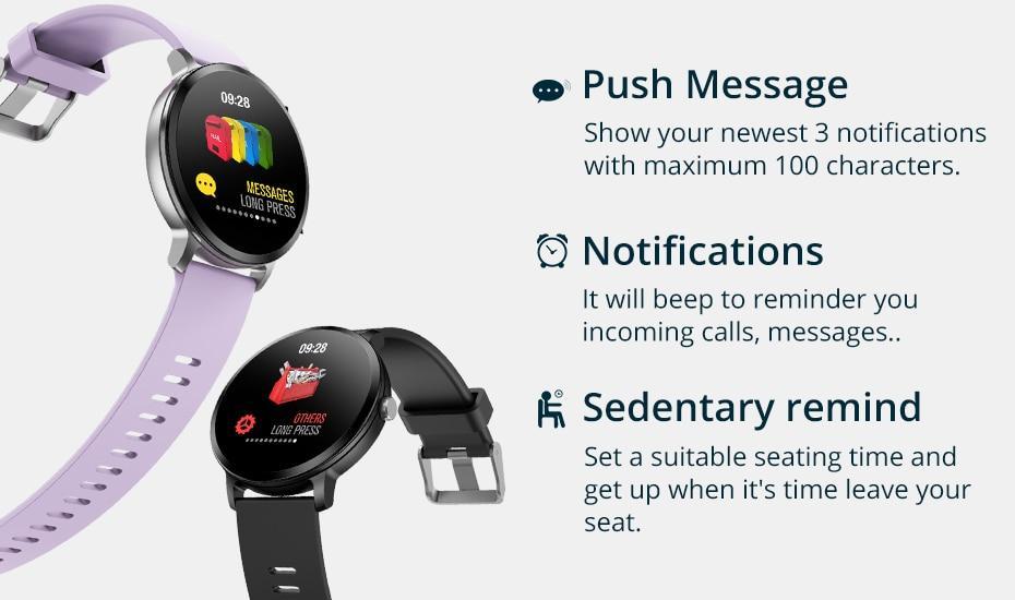 New Smart Watch IP67 Waterproof Activity Fitness Tracker Heart Rate Monitor Smartwatch for iPhone Android - RAPBLUE