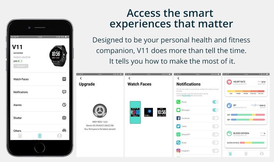 New Smart Watch IP67 Waterproof Activity Fitness Tracker Heart Rate Monitor Smartwatch for iPhone Android - RAPBLUE