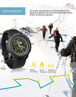 New Sport Activity Tracker Calories Pedometer Smartwatch Stopwatch Call SMS Reminder Long Standby Time Smart Watch - RAPBLUE