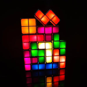 DIY Stackable Tetris Puzzle Desk Lamp - RAPBLUE