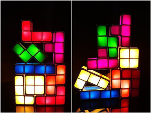 DIY Stackable Tetris Puzzle Desk Lamp - RAPBLUE