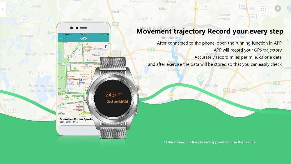 New Smart Watch Bluetooth Heart Rate Monitor Remote Camera Fitness Tracker Smartwatch For Android/IOS - RAPBLUE