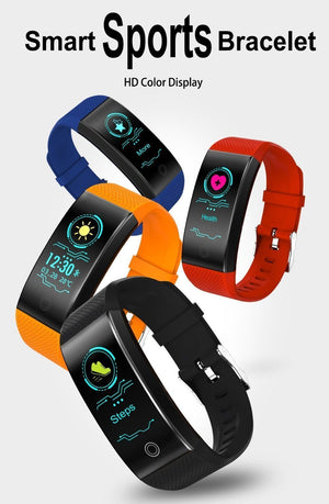 Waterproof Smartwatch Fitness Bracelet Wristband Watch Heart Rate Monitor Smart Band For iPhone Android - RAPBLUE