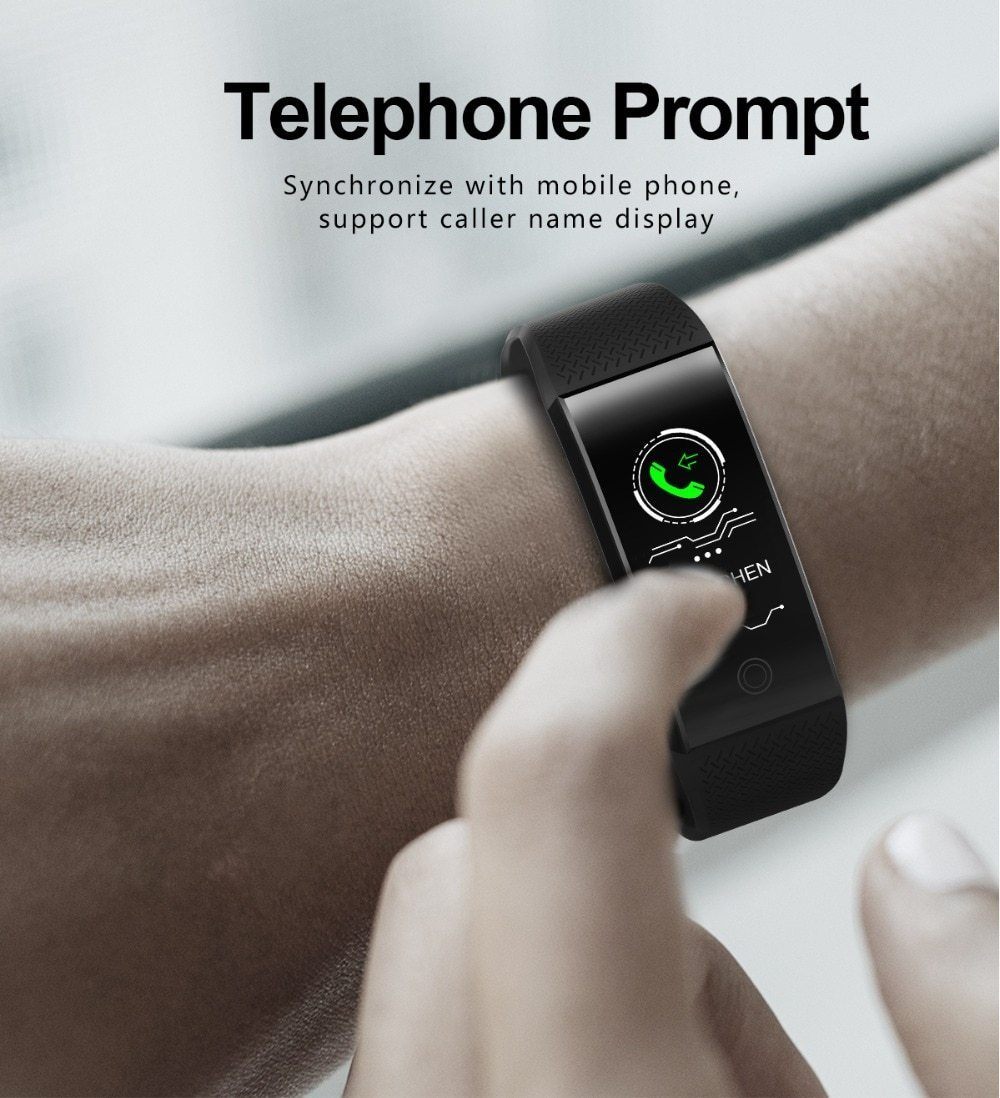 Waterproof Smartwatch Fitness Bracelet Wristband Watch Heart Rate Monitor Smart Band For iPhone Android - RAPBLUE