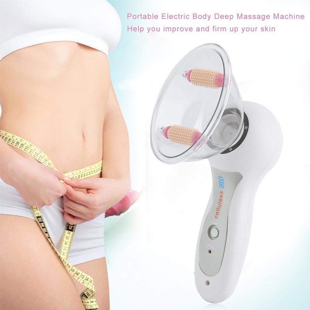 Portable Electric Anti-Cellulite Vacuum Fat Sucker Body Deep Massage Machine - RAPBLUE