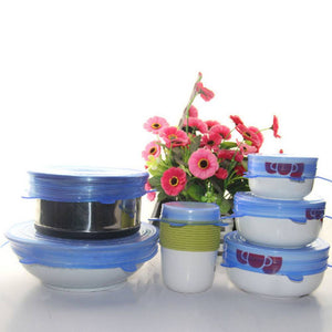 Silicone Stretch Lids 6 PACK flexible Food Saving Lid Durable reusable food cover - RAPBLUE