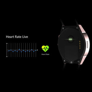 New Luxury Smart Phone Watch 2MP Camera SIM Card Support 3G WIFI GPS Android 7.0 Smartwatch Heart Rate Monitor - RAPBLUE