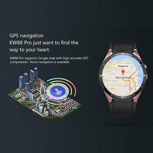 New Luxury Smart Phone Watch 2MP Camera SIM Card Support 3G WIFI GPS Android 7.0 Smartwatch Heart Rate Monitor - RAPBLUE