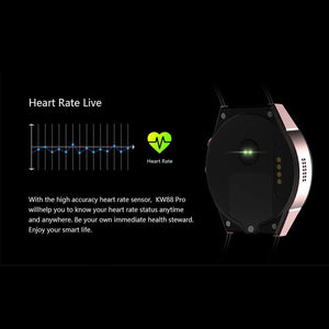 New Luxury Smart Phone Watch 2MP Camera SIM Card Support 3G WIFI GPS Android 7.0 Smartwatch Heart Rate Monitor - RAPBLUE