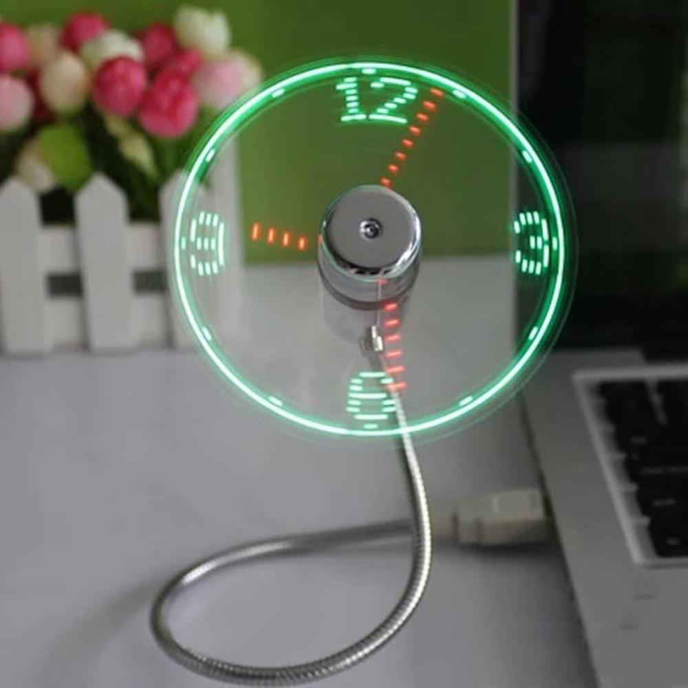 USB Mini Fan with LED Time - RAPBLUE