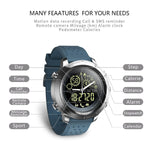 New Sport Activity Tracker Calories Pedometer Smartwatch Stopwatch Call SMS Reminder Long Standby Time Smart Watch - RAPBLUE