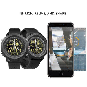 New Sport Activity Tracker Calories Pedometer Smartwatch Stopwatch Call SMS Reminder Long Standby Time Smart Watch - RAPBLUE