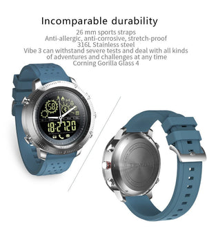 New Sport Activity Tracker Calories Pedometer Smartwatch Stopwatch Call SMS Reminder Long Standby Time Smart Watch - RAPBLUE