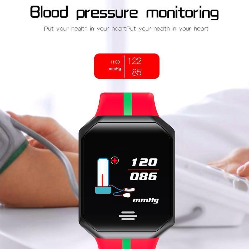 New Pedometer Blood Pressure Heart Rate Monitor Smart Watch IP67 Waterproof Sport Fitness Trakcer For iOS Android - RAPBLUE