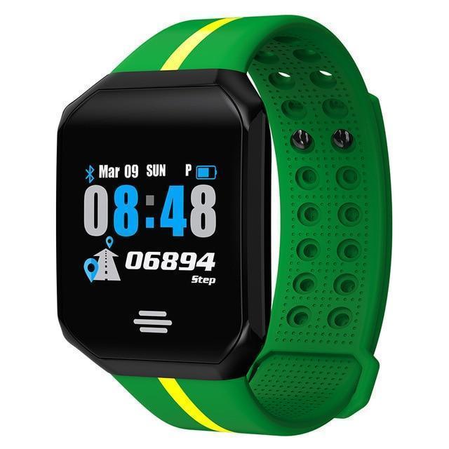 New Pedometer Blood Pressure Heart Rate Monitor Smart Watch IP67 Waterproof Sport Fitness Trakcer For iOS Android - RAPBLUE