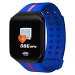 New Pedometer Blood Pressure Heart Rate Monitor Smart Watch IP67 Waterproof Sport Fitness Trakcer For iOS Android - RAPBLUE