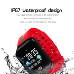 New Pedometer Blood Pressure Heart Rate Monitor Smart Watch IP67 Waterproof Sport Fitness Trakcer For iOS Android - RAPBLUE