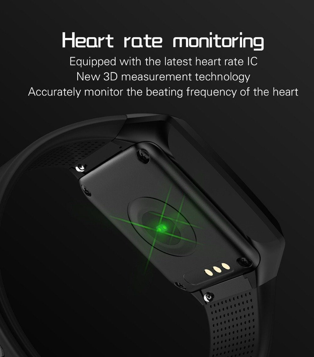 New Pedometer Blood Pressure Heart Rate Monitor Smart Watch IP67 Waterproof Sport Fitness Trakcer For iOS Android - RAPBLUE