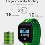 New Pedometer Blood Pressure Heart Rate Monitor Smart Watch IP67 Waterproof Sport Fitness Trakcer For iOS Android - RAPBLUE