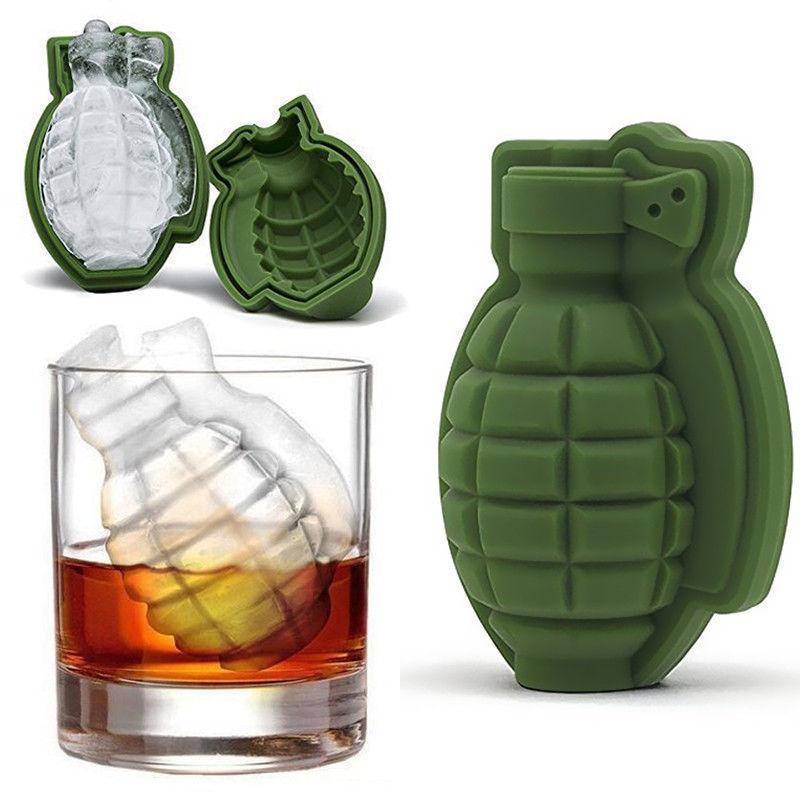 3D Ice Cube Mold Grenade Shape - RAPBLUE