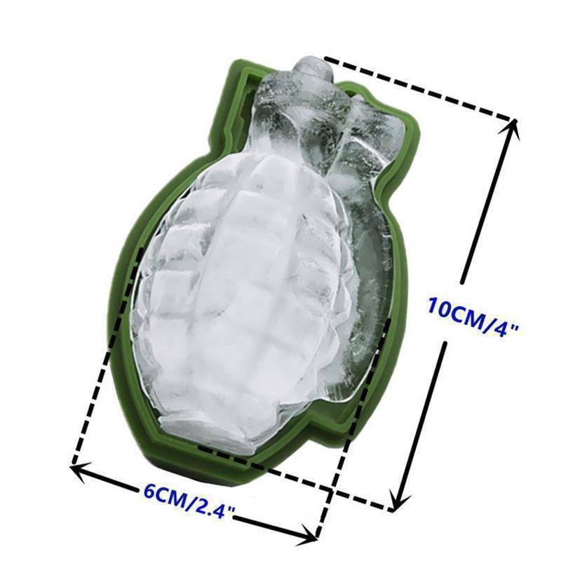 3D Ice Cube Mold Grenade Shape - RAPBLUE