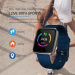 New IP67 Waterproof Fitness Tracker Heart Rate Monitor Blood Pressure Clock Smartwatch For Android iPhone - RAPBLUE