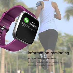 New IP67 Waterproof Fitness Tracker Heart Rate Monitor Blood Pressure Clock Smartwatch For Android iPhone - RAPBLUE