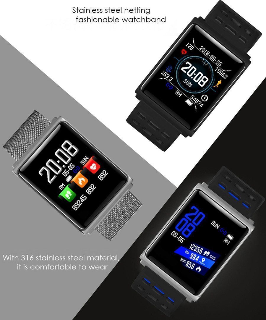 New Smart Band Heart Rate Monitor Blood Pressure Smart Wristband Fitness Tracker Bracelet Sport Watch For Android iPhone - RAPBLUE