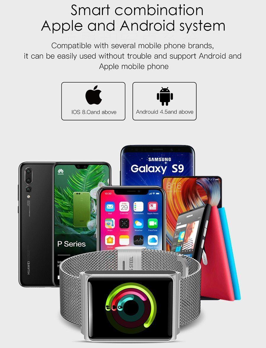 New Smart Band Heart Rate Monitor Blood Pressure Smart Wristband Fitness Tracker Bracelet Sport Watch For Android iPhone - RAPBLUE