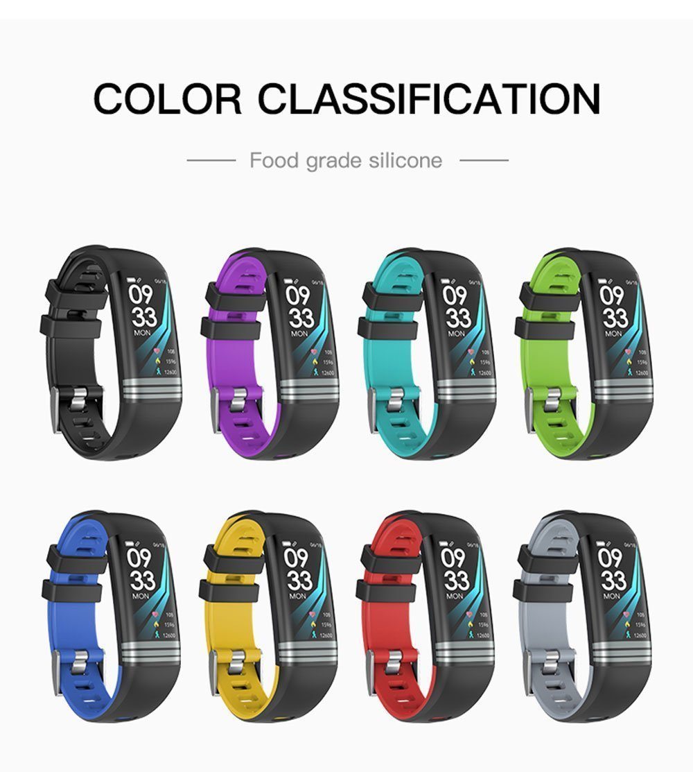 New Fitness Bracelet Blood Pressure Heart Rate Monitor Smart Band Watch Multi-Sport Mode For iPhone Android - RAPBLUE