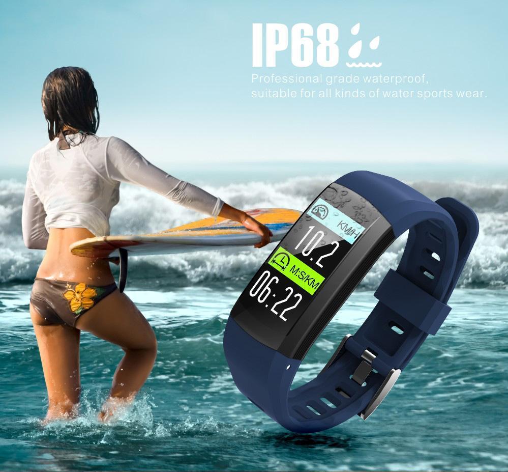 New Smart Wristband Watch IP68 Waterproof Pedometer Sport Bracelet GPS Heart Rate Activity Fitness Tracker For iOS Android - RAPBLUE