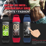 New Smart Wristband Watch IP68 Waterproof Pedometer Sport Bracelet GPS Heart Rate Activity Fitness Tracker For iOS Android - RAPBLUE
