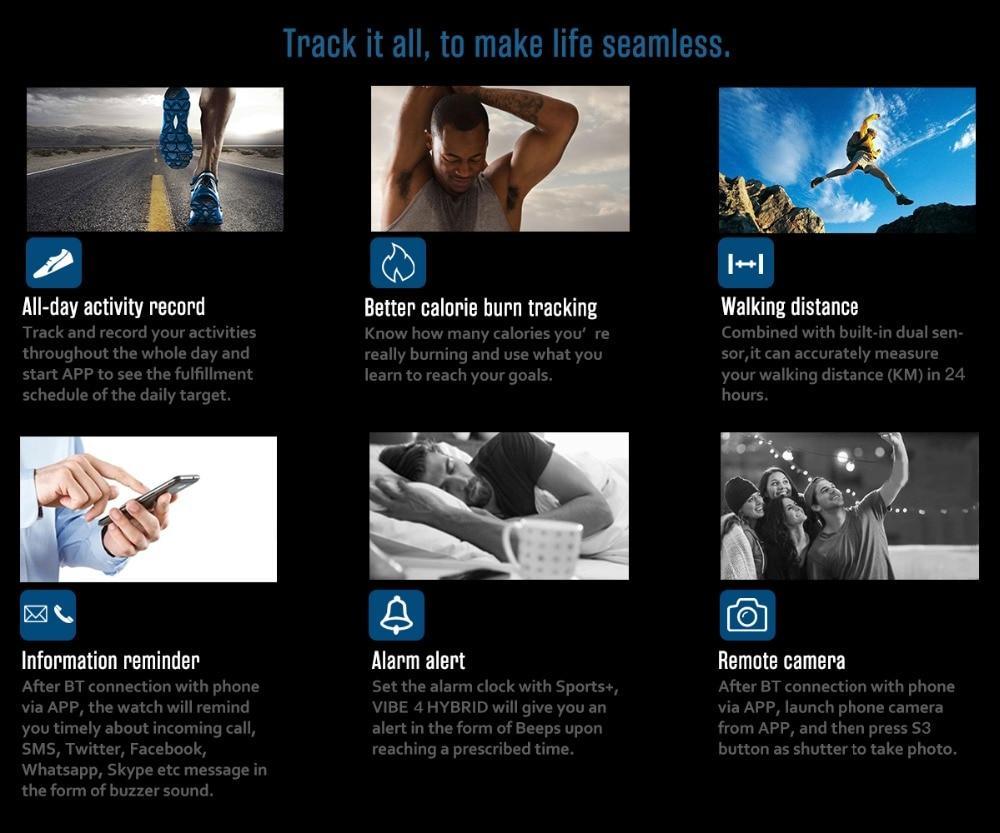 New Rugged Hybrid Smartwatch 50M Waterproof Long Standby 24h All-Weather Monitoring Smart Watch - RAPBLUE