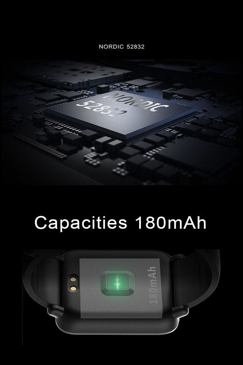 New Multi-Dial Smartwatch IPX67 Waterproof Sports For Android IOS With Heart Rate Monitor Blood Pressure Functions Smart Watch - RAPBLUE