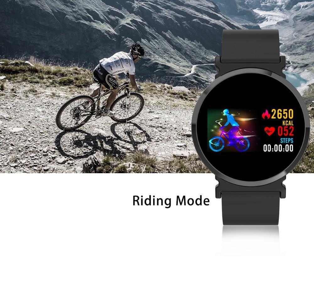 New Smartwatch With Heart Rate Blood Pressure Monitor Pedometer Call Reminder Sports Watch for Men Women - RAPBLUE