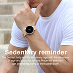 New Smartwatch With Heart Rate Blood Pressure Monitor Pedometer Call Reminder Sports Watch for Men Women - RAPBLUE