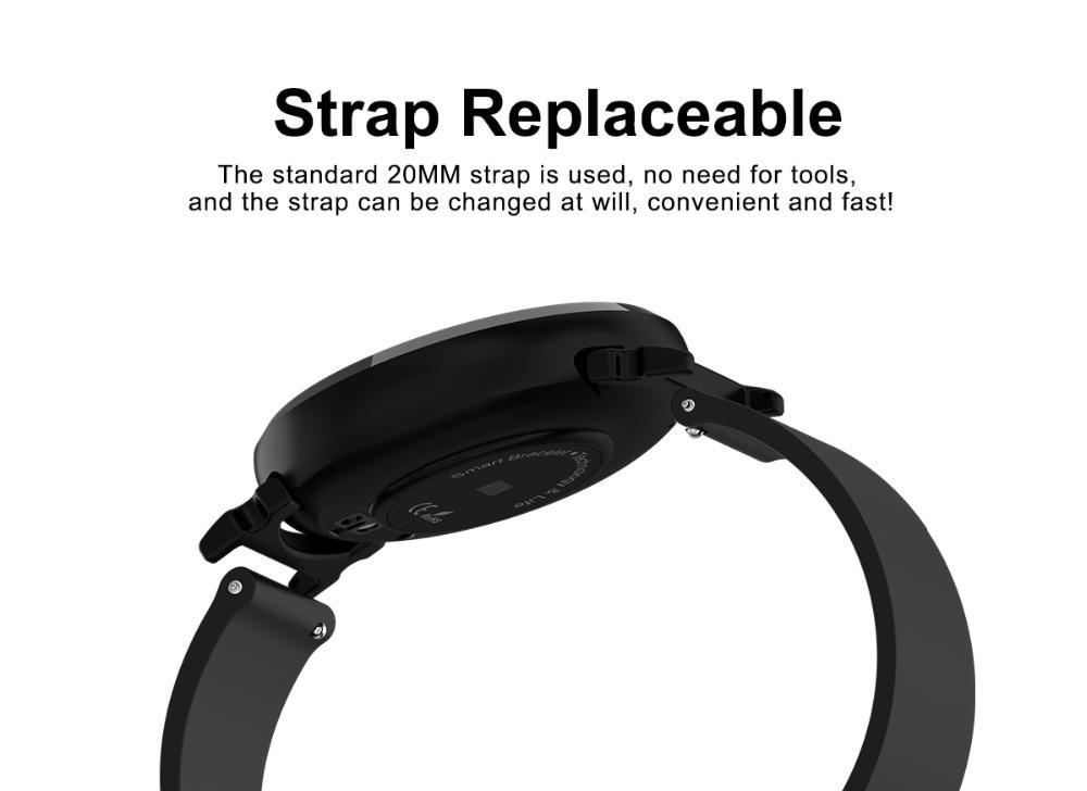 New Smartwatch With Heart Rate Blood Pressure Monitor Pedometer Call Reminder Sports Watch for Men Women - RAPBLUE