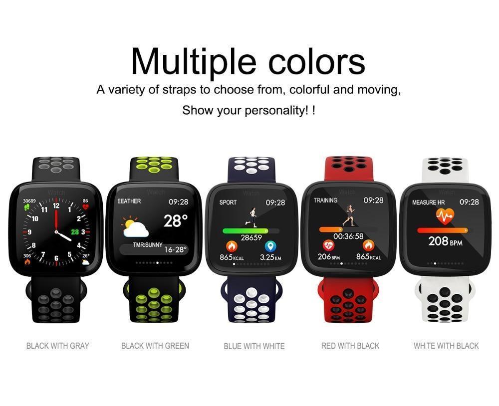 New Smart Watch Sport Waterproof Pedometers Push Message Bluetooth Swimming Smartwatch For iPhone Android - RAPBLUE