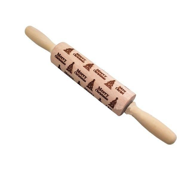 Christmas Embossing Rolling Pin - RAPBLUE