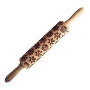 Christmas Embossing Rolling Pin - RAPBLUE