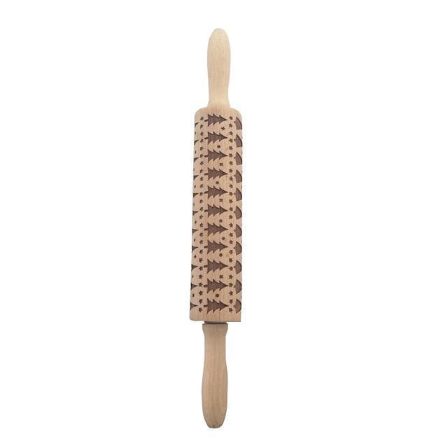 Christmas Embossing Rolling Pin - RAPBLUE