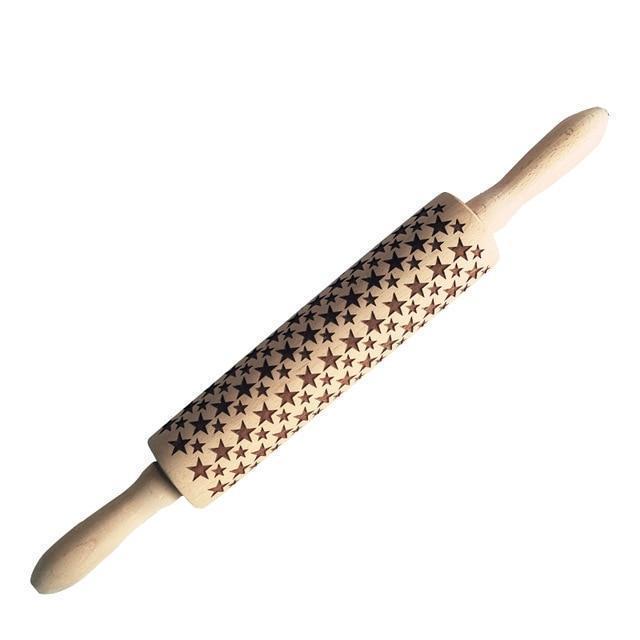 Christmas Embossing Rolling Pin - RAPBLUE