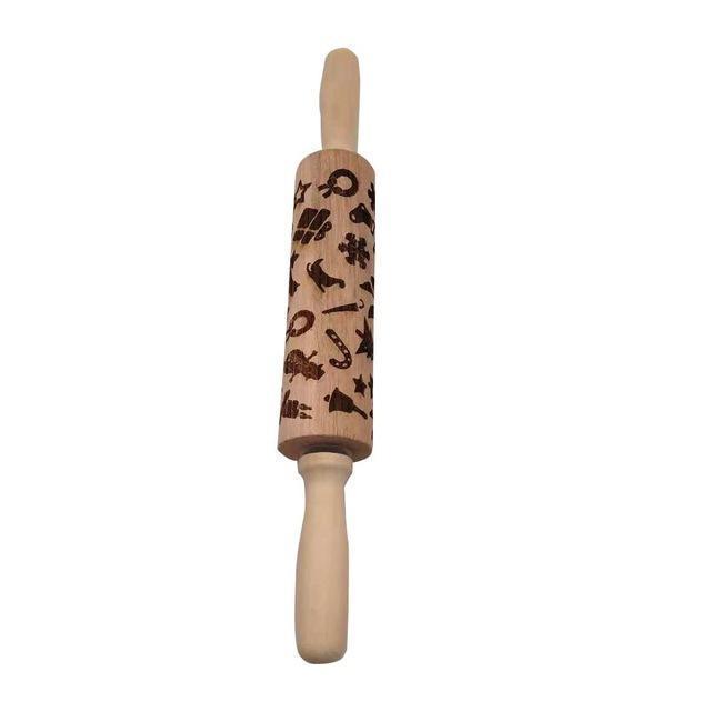 Christmas Embossing Rolling Pin - RAPBLUE